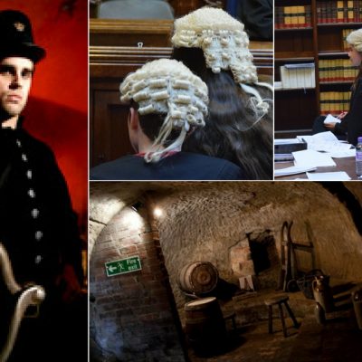 Galleries of Justice, City of Caves and Mock Trial. Photo credit © (left & bottom right) Egalitarian Trust & (top middle & top right) L Rowe 2016