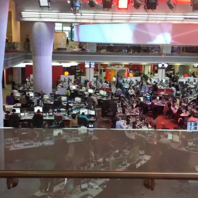 BBC News floor. Photo credit © L Rowe 2016